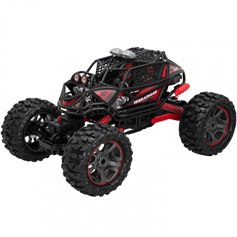 Carrinho Controle Remoto 4x4 Monster Presente Para Menino Cor Vermelho