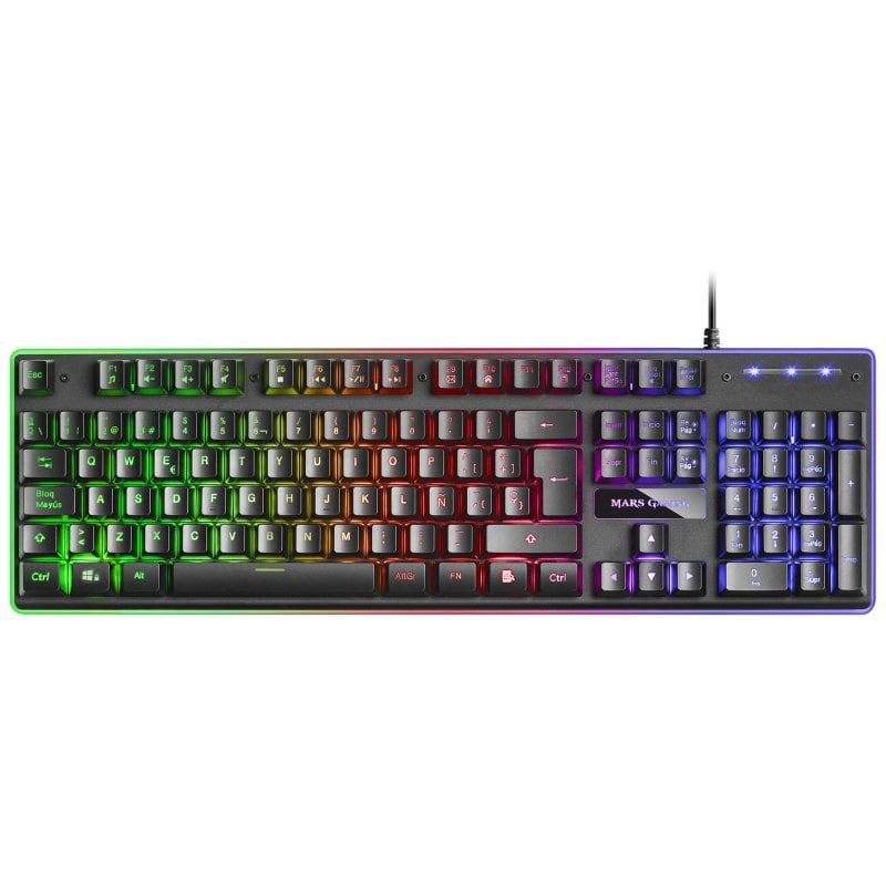 Pack Gaming con Cable MARS GAMING MCP118 - Teclado · Ratón Óptico ·  Alfombrilla