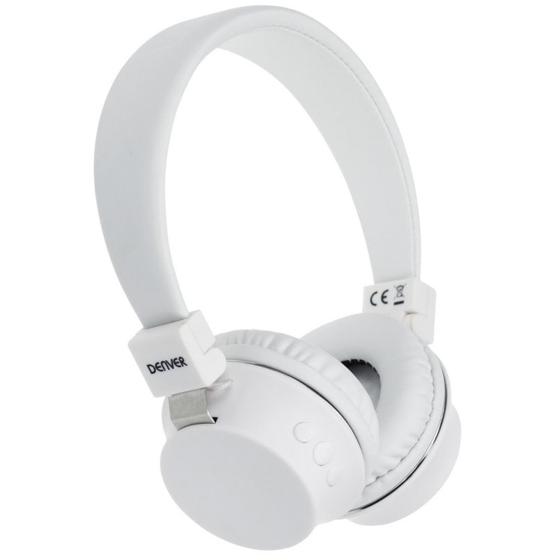Denver BTH-205 Auriculares Bluetooth Blancos