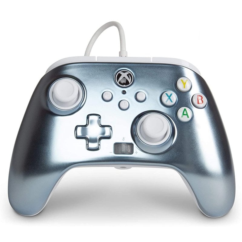 Manette Filaire Power A 2 palettes Gris Foncé - Xbox One - PC