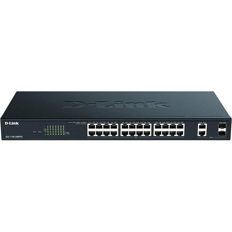 Image of Switch D-Link DGS-1100-26MPV2 26 porte Gigabit + 2 SFP