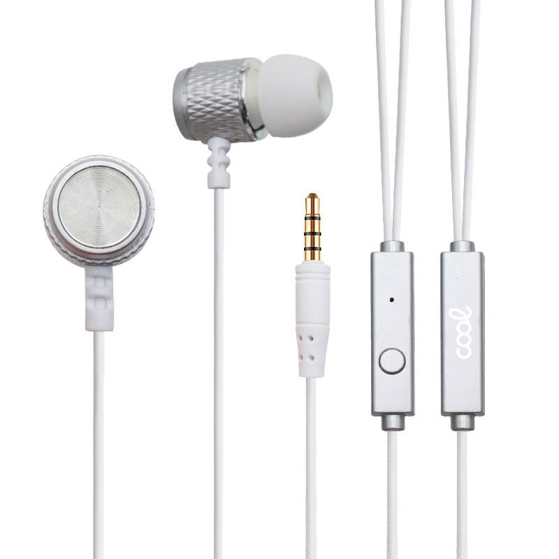 Cool Auriculares Metalizado Stereo 3,5mm Con Micro Plata video
