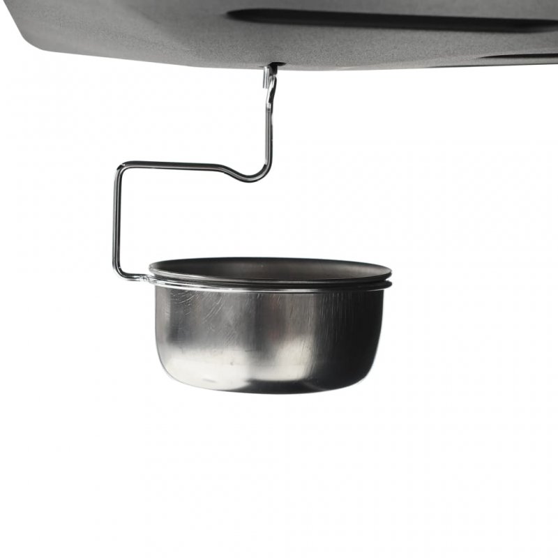 Barbacoa De Gas Portátil VidaXL - 6 Quemadores, Acero Inoxidable, Negro, Con Ruedas Y Termómetro