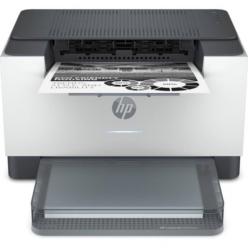 HP LaserJet Stampante M209dw, Bianco e nero, Stampante per Abitazioni e piccoli uffici, Stampa, Stampa fronte/retro; dimensioni compatte; risparmio energetico; Wi-Fi dual band