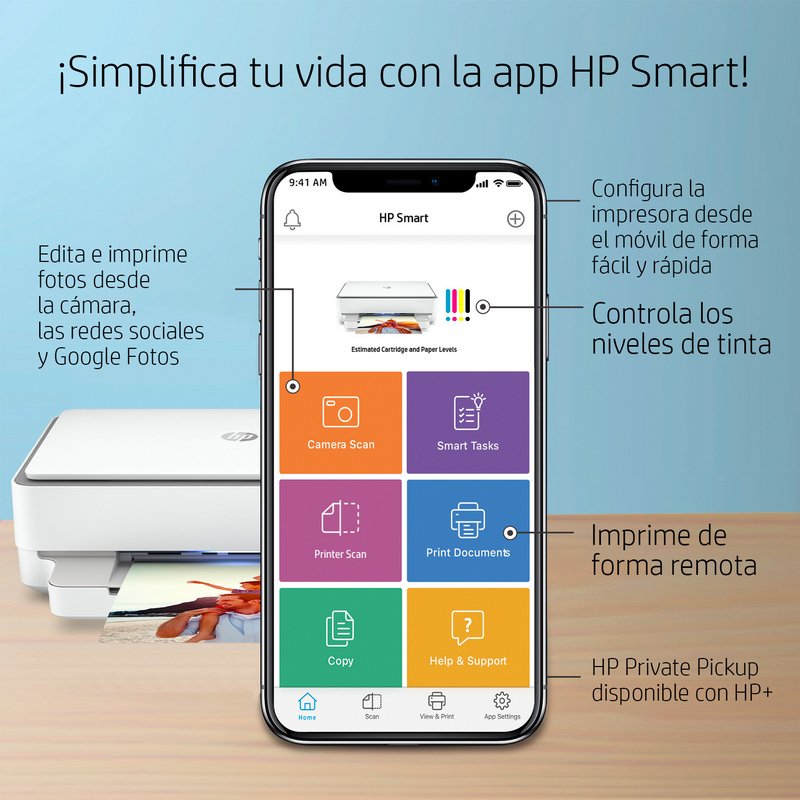 HP ENVY 6030e Multifunción Color Wifi + 6 Meses de Impresión Instant Ink  con HP+ | PcComponentes.com