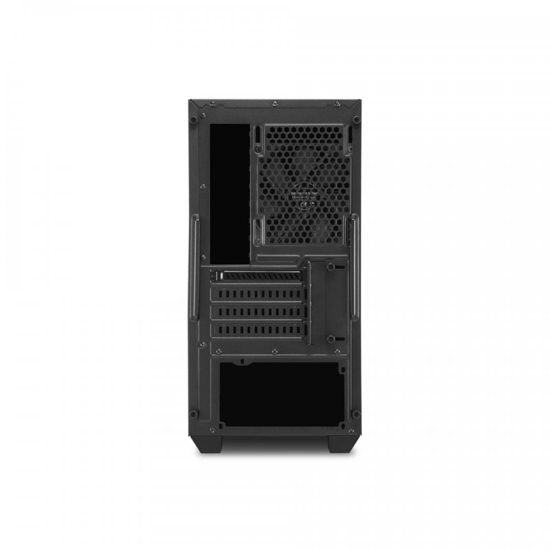 Torre PC SHARKOON S1000 Negro - Micro-ATX, Con Gestión De Cables, 2 Ventiladores Incluidos, Sin Fuente