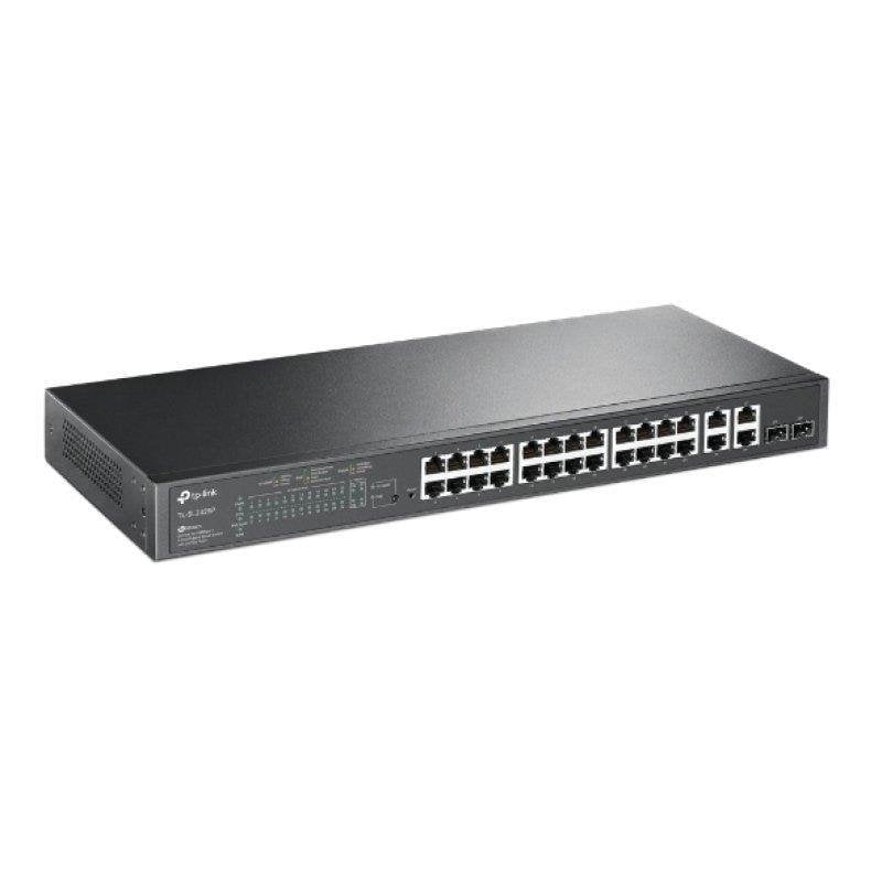 TP Link JetStream TL SL2428P commutateur réseau Géré L2 Fast Ethernet 10100 Connexion Ethernet supportant 'alimentation via ce port PoE 1U Neuf