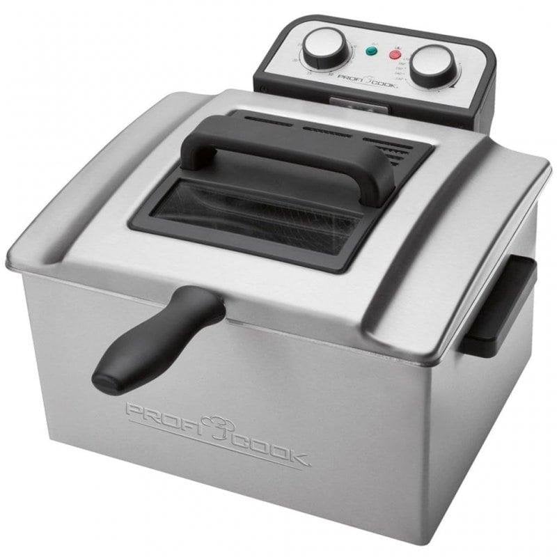 Friteuse ProfiCook PC-FR 1038 Double Compartiment 5L 3000W Fenêtre Inox