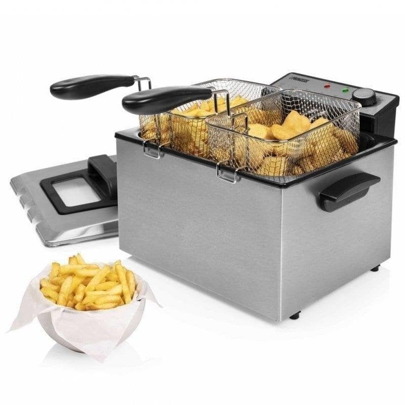 Princess Friteuse 185000 5L 3270W avec zone froide et 3 paniers