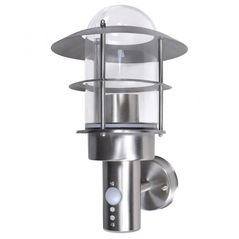 vidaXL Lampe murale de patio Acier inoxydable - vue 2