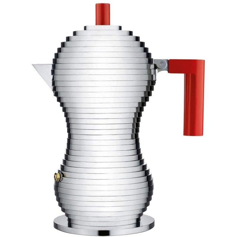 Alessi Pulcina Cafetière Italienne 3 Tasses Rouge