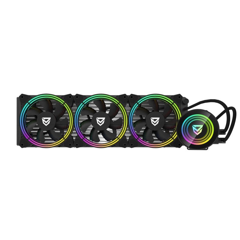 Nfortec Atria RGB 360 Kit de refroidissement liquide noir video