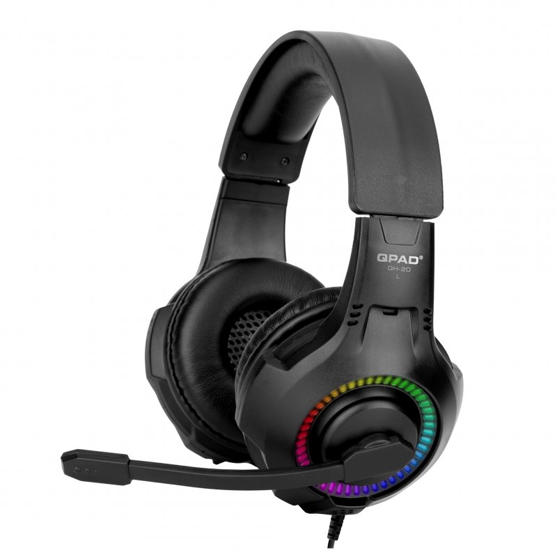 QPAD QH20 Auriculares Gaming RGB Multiplataforma Negros video