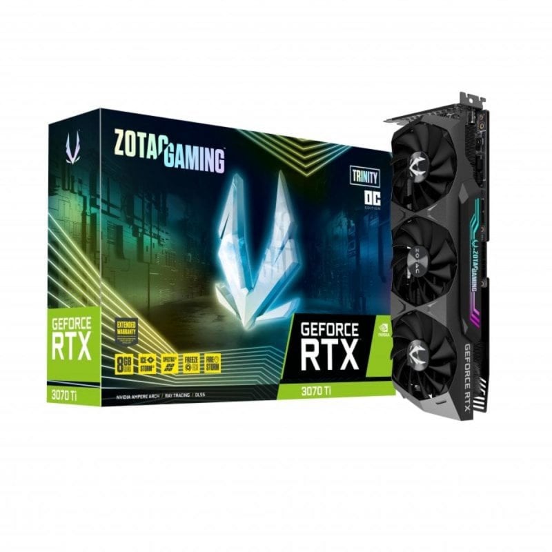 Zotac Gaming GeForce RTX 3070 Ti Trinity OC LHR 8GB GDDR6X video