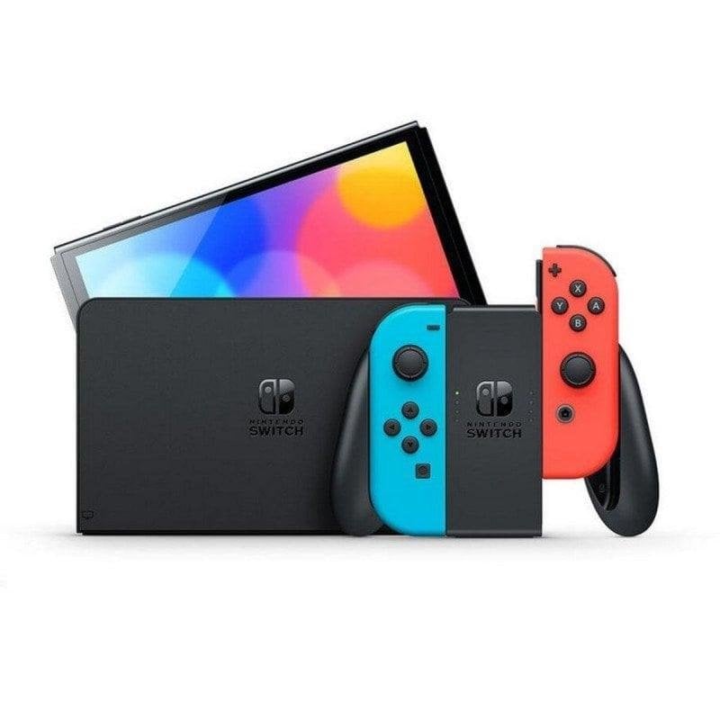 Nintendo Switch OLED Azul Neón/Rojo Neón Reacondicionado