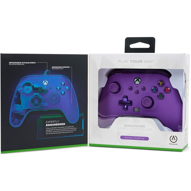 Power A Comando com Cabo Removível Purple Magma para Xbox Series