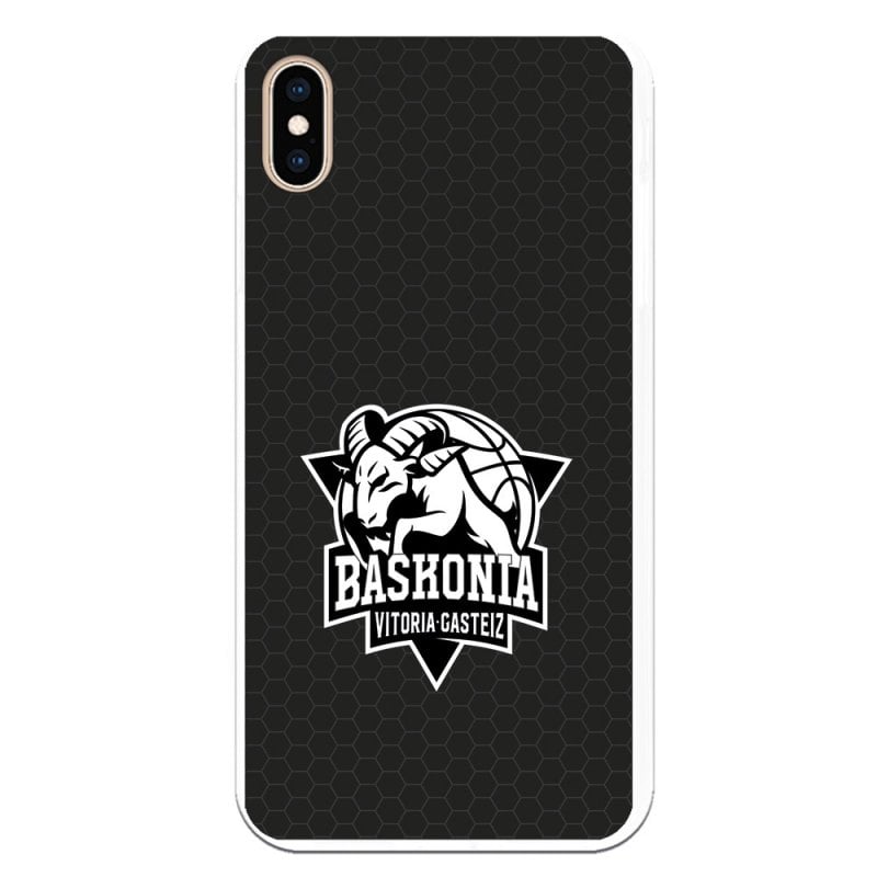 Funda Oficial Baskonia Blanco y Negro para iPhone XS Max