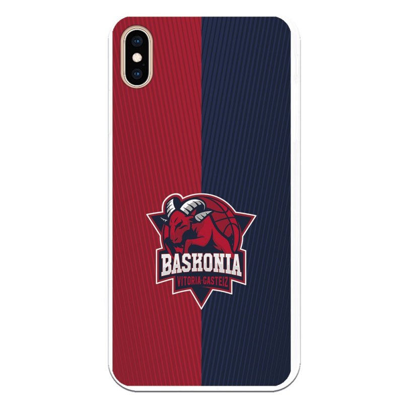 Funda Oficial Baskonia Fondo Rojo y Azul para iPhone XS Max