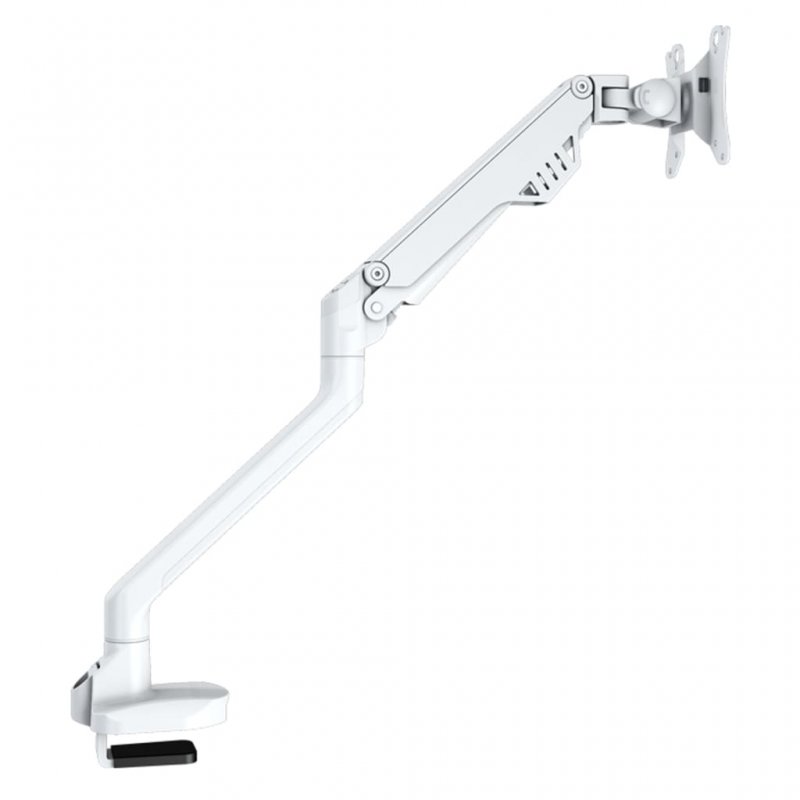 NewStar FPMA-D750WHITE Supporto Da Tavolo Per Monitor A Molla A Gas, Bianco, Per Schermi 13-32 Pollici, Portata 2-8kg