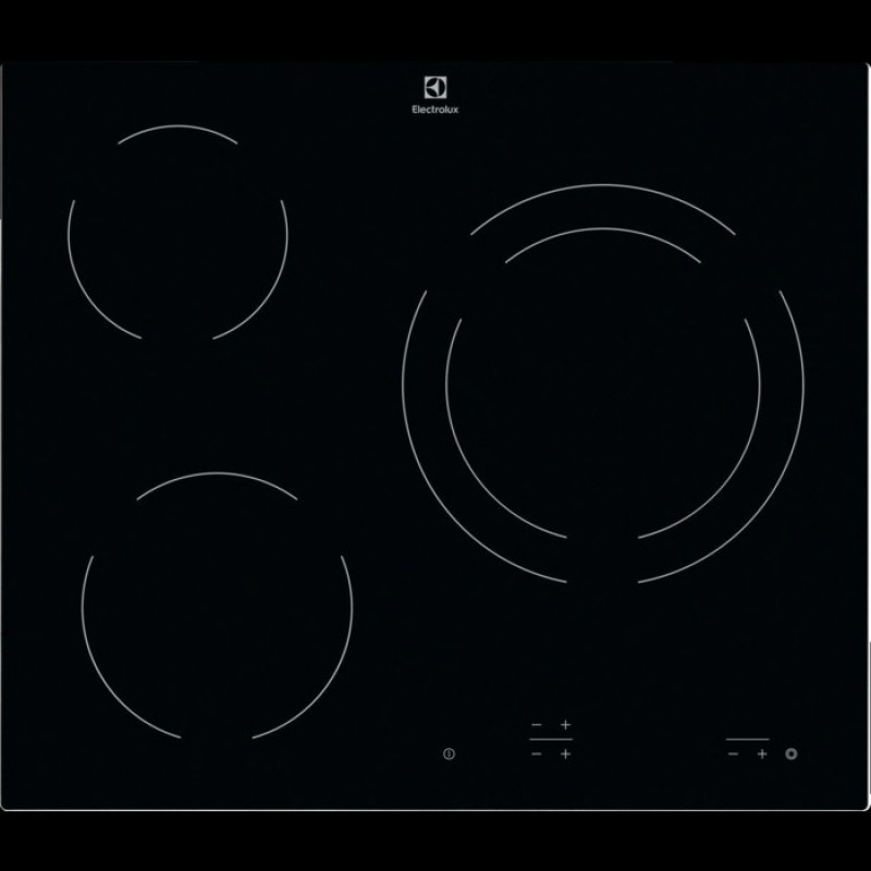 Plaque Vitrocéramique Hyundai HV3601 - 3 Zones De Cuisson, 5700W, Verre Noir, Contrôle Tactile - 60 Cm