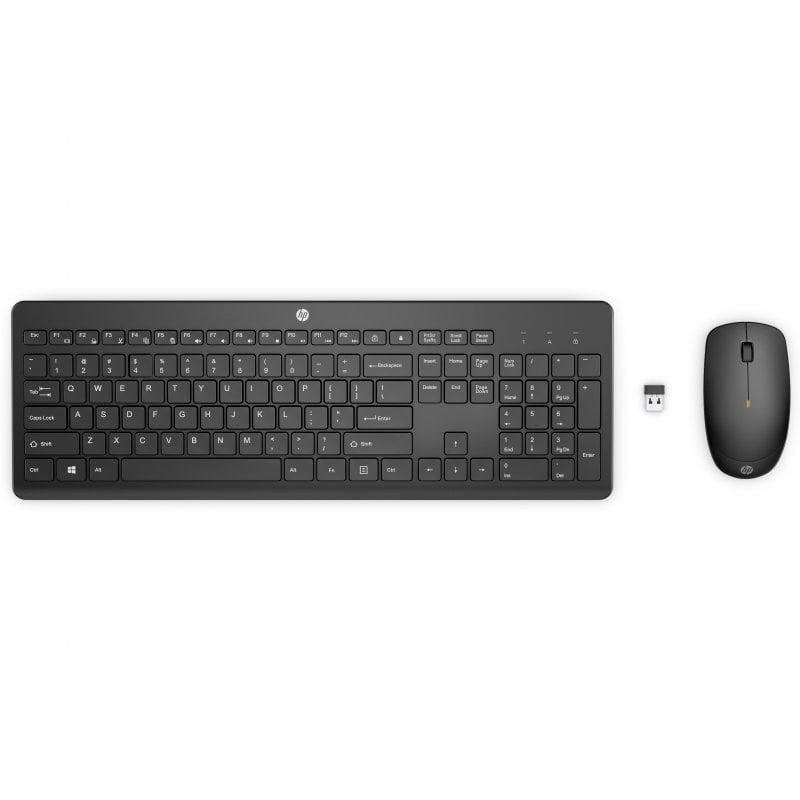 Clavier HP 230 Combo sans fil à membrane avec souris 1600 DPI anglais