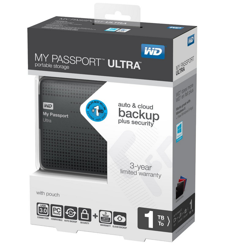 WD My Passport Ultra 1TB 2.5" USB 3.0 Negro |PcComponentes ...