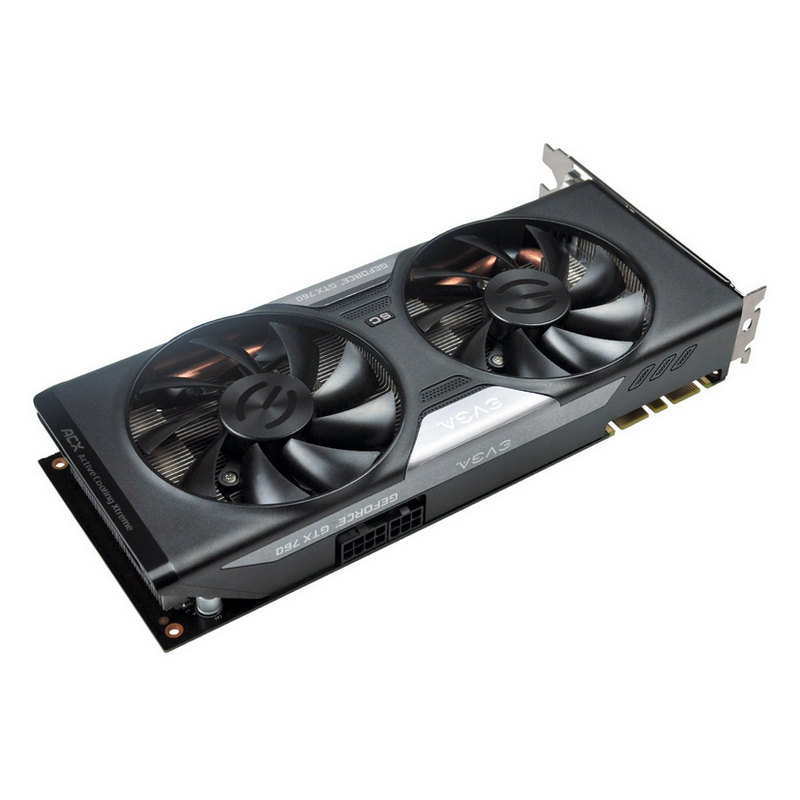 EVGA GeForce GTX 760 SuperClocked ACX 2GB GDDR5 EVGA GeForce GTX 760 Superclocked ACX Tarjeta gráfica