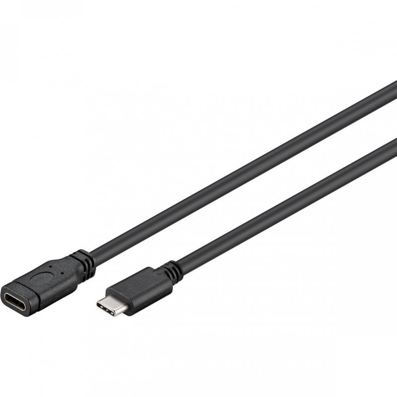 Goobay 67975 Cavo USB-C 3.1 Gen 1 - 0,5 M, Nero, Ricarica 60W/3A E Trasferimento Dati 5 Gbps