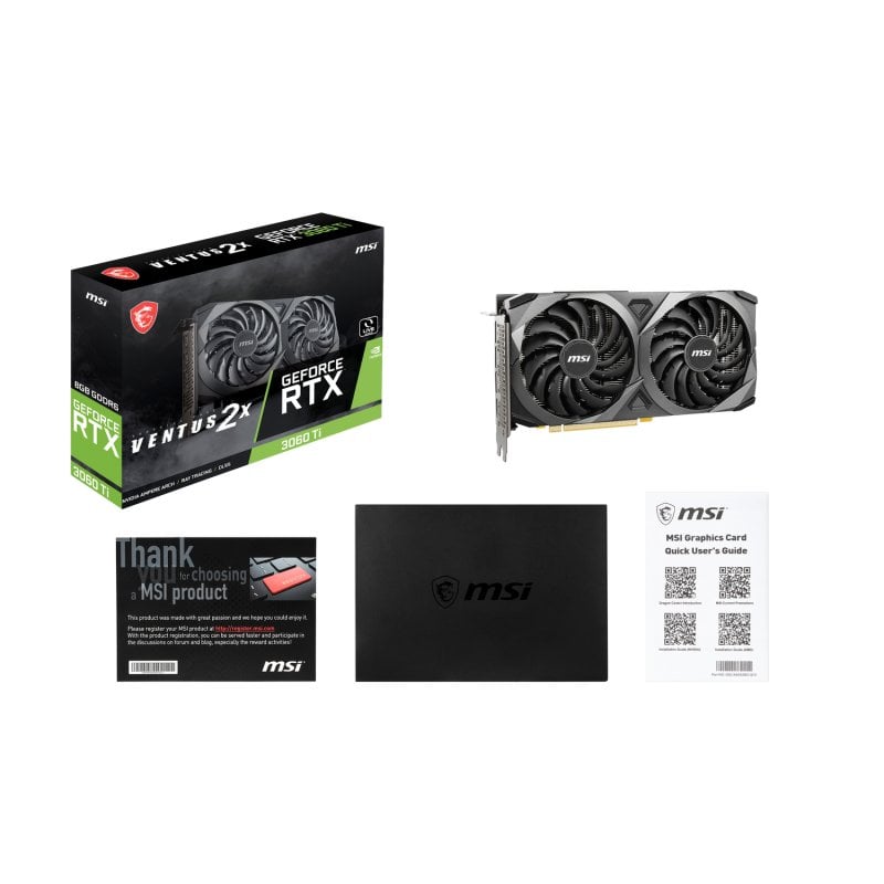 MSI GeForce RTX 3060 Ti VENTUS 2X LHR V1 8GB GDDR6 | PcComponentes.com