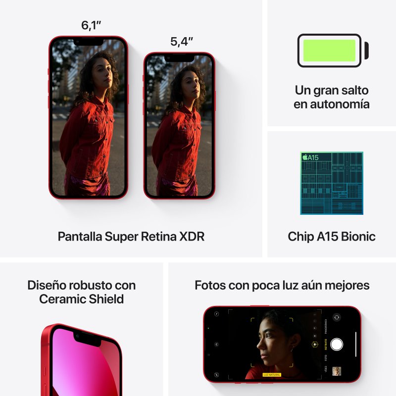 Apple iPhone 13 512GB (PRODUCT)RED Ricondizionato | PcComponentes.it