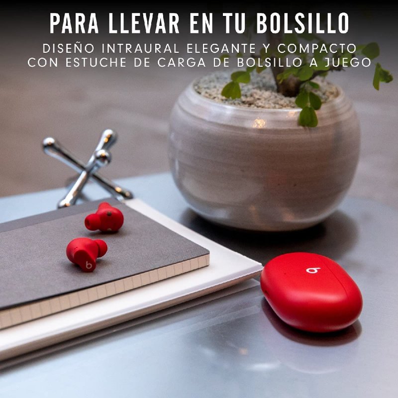 Beats Studio Buds Auriculares Bluetooth Rojos | PcComponentes.com