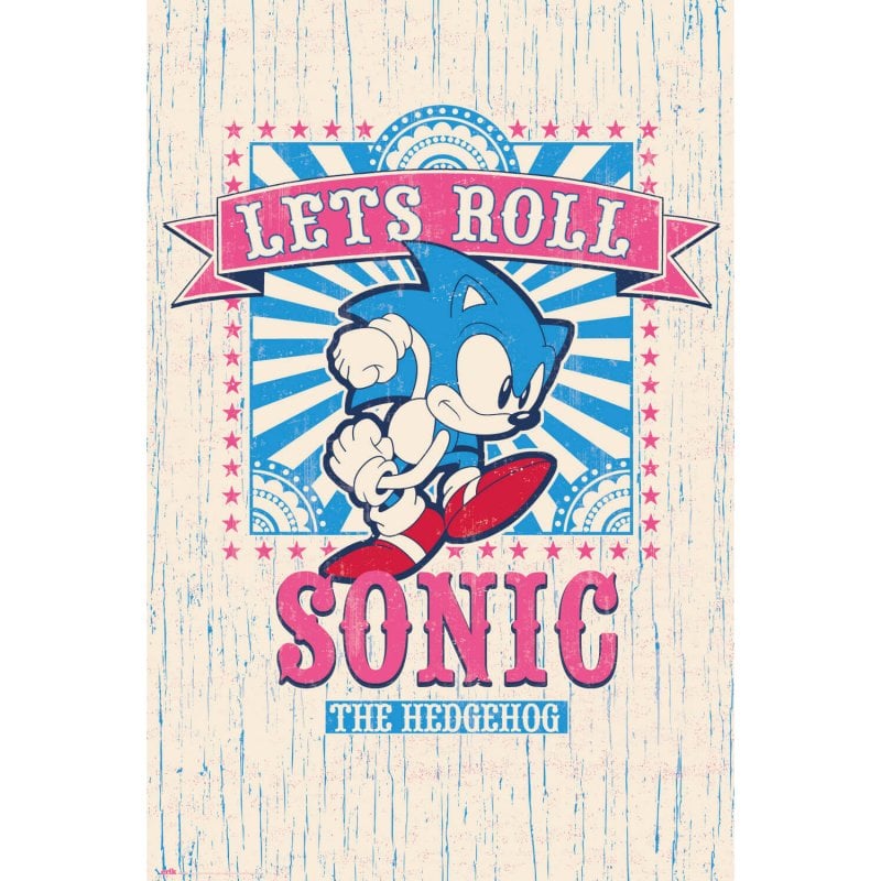 Image of Maxi poster Erik Sonic Let's Roll 91,5x61 cm