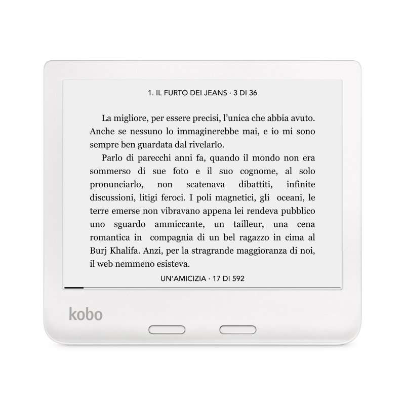 Kobo Libra 2 Blanc - Liseuse 7" étanche - Écran Tactile E Ink, Lumière Réglable, 32 Go - Pour Lecture Confortable