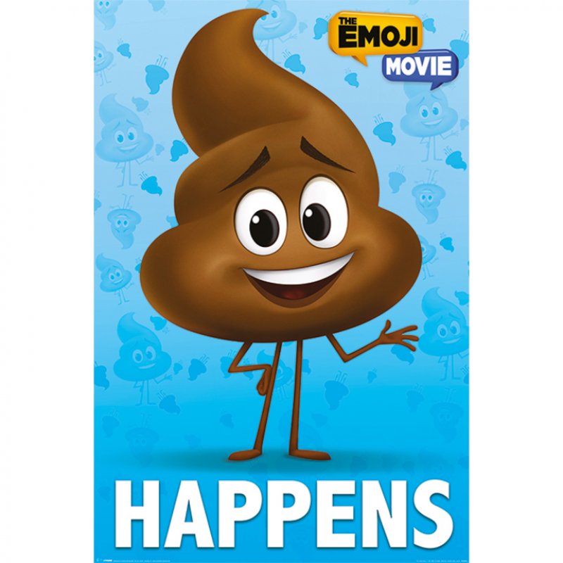 Pyramid Maxi Póster The Emoji Movie Poop Happens 91.5x61cm