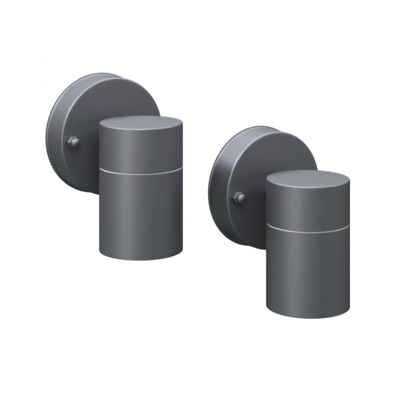 VidaXL Applique Murale Acier 2 pcs - vue 4