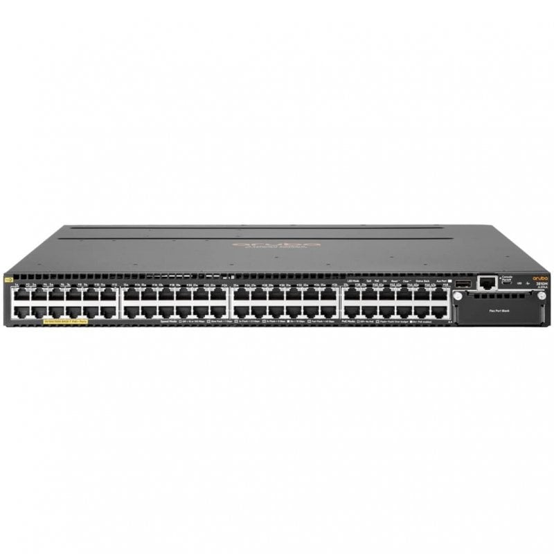 Image of Aruba 3810M 48G PoE+ 1-slot Gestito L3 Gigabit Ethernet (10/100/1000) Supporto Power over Ethernet (PoE) 1U Nero