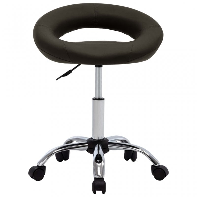 VidaXL Chaise de Travail à Roulettes Cuir Synthétique Marron