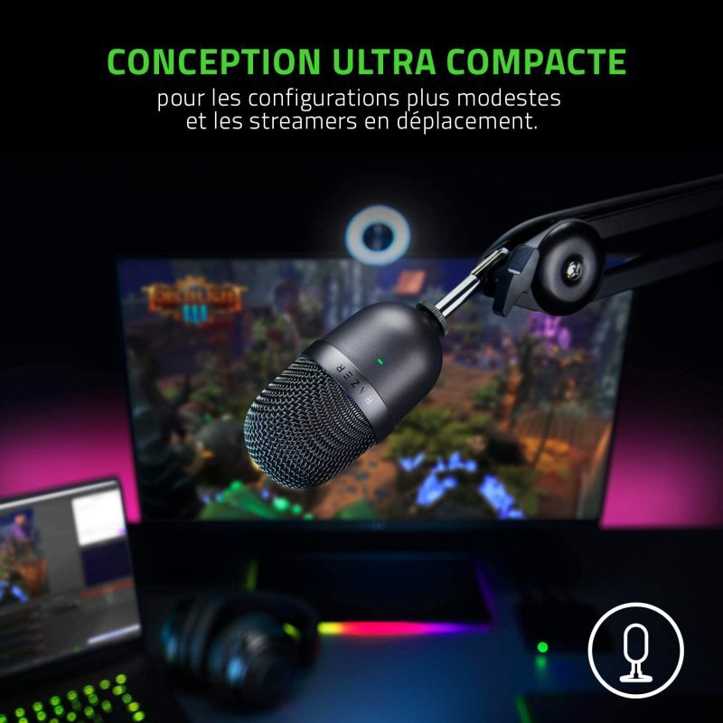 Razer Seiren Mini Microfono Condensador Para Streaming Kiyo Webcam Fullhd 1080p Pccomponentes Com