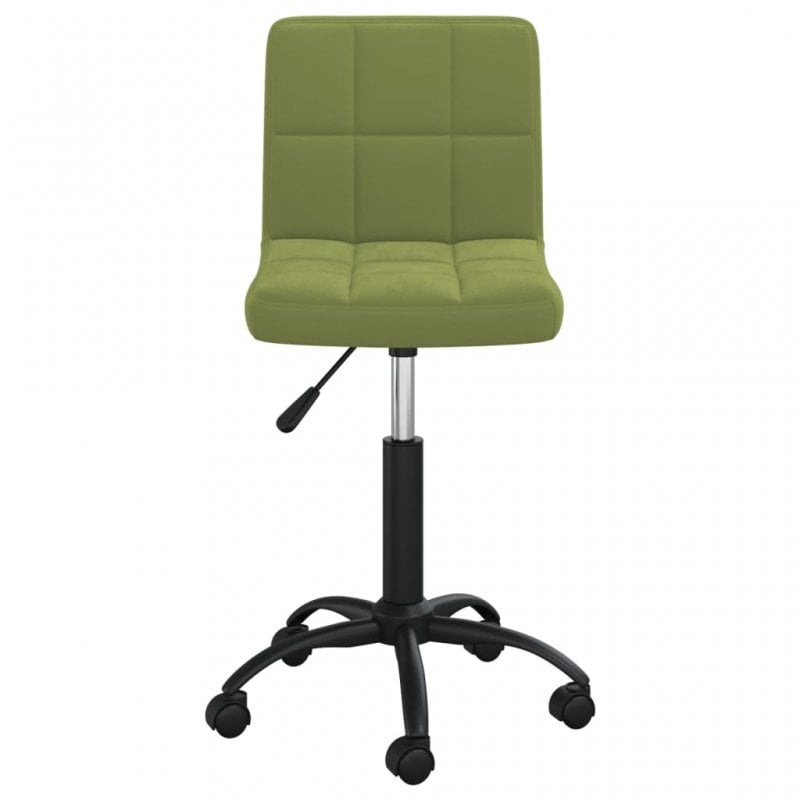 VidaXL Silla de Oficina Giratoria de Terciopelo Verde Claro