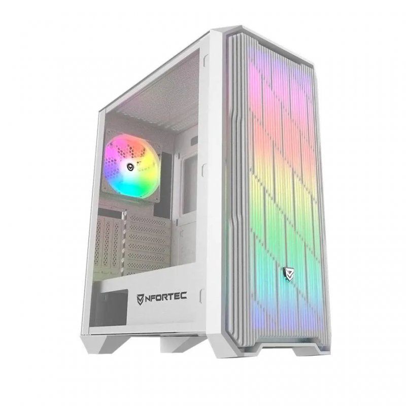 Nfortec AURIGA ARGB USB 3.0 con Ventana Blanca