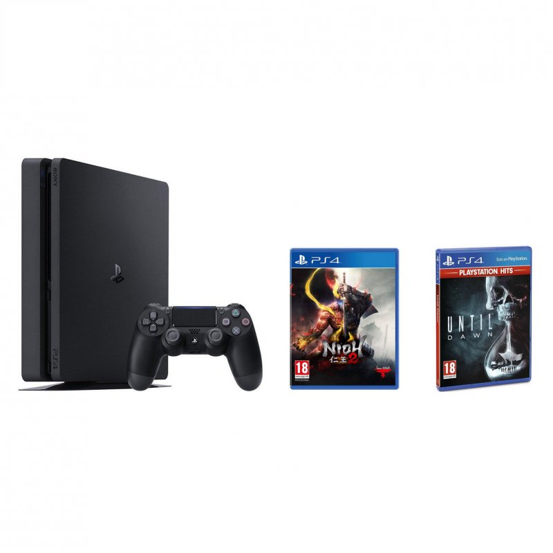 Consola Playstation 4 PS4 PRO 1TB 4K Negra con mando versión 2 y cables