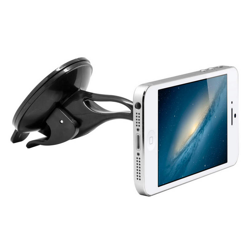 Supporto Per Cellulare Al Volante, Universale, Fissaggio A Clip, Silicone Rosso