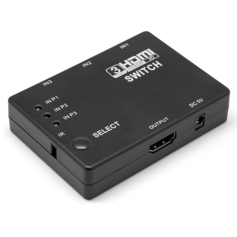 Unotec Switch HDMI 3X con Mando a Distancia