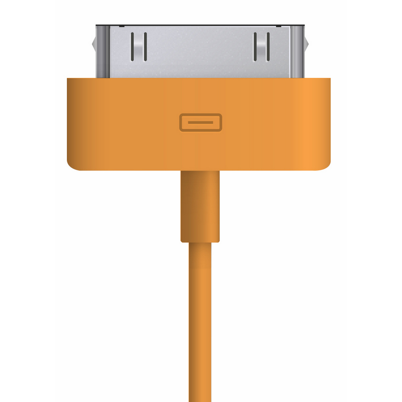 Cable USB Naranja Para iPhone/iPad 60cm