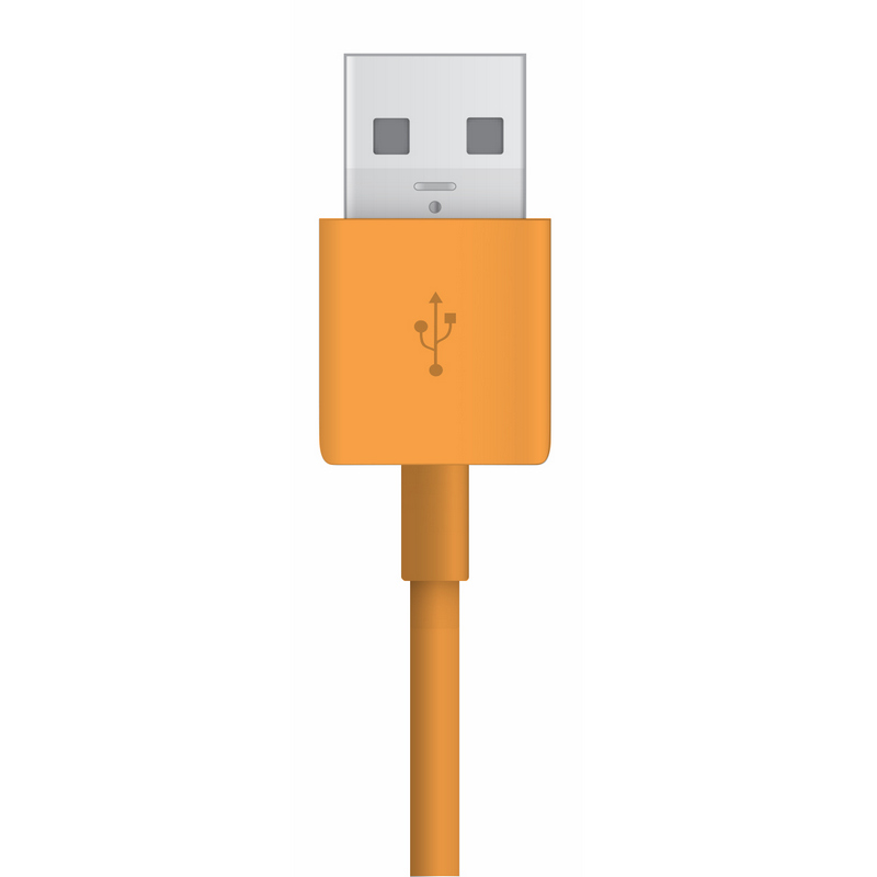 Cable USB Naranja Para iPhone/iPad 60cm