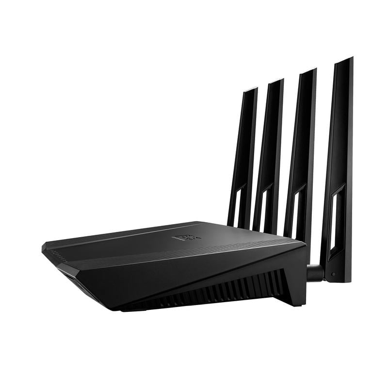 Router de fibra óptica visto desde atrás Stock Photo