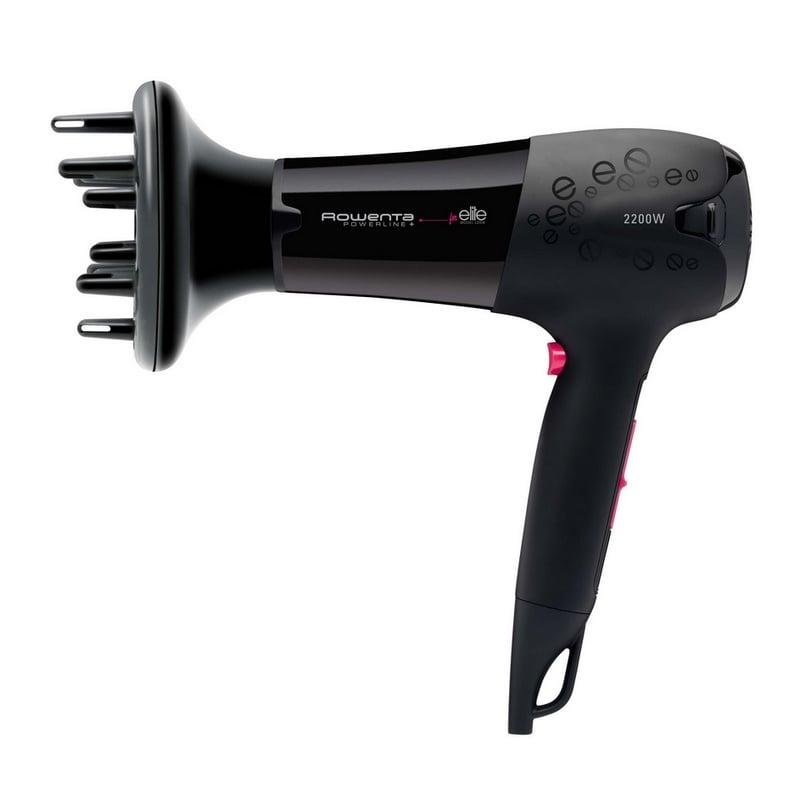 Föhn Rowenta PowerLine Plus Elite CV5022F0 2200W 3 Temperaturstufen 3 Geschwindigkeiten Zubehör Schwarz