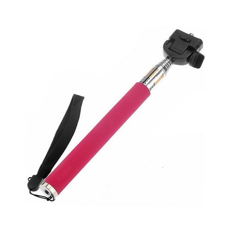 Monopod Selfie con disparador Bluetooth Rosa
