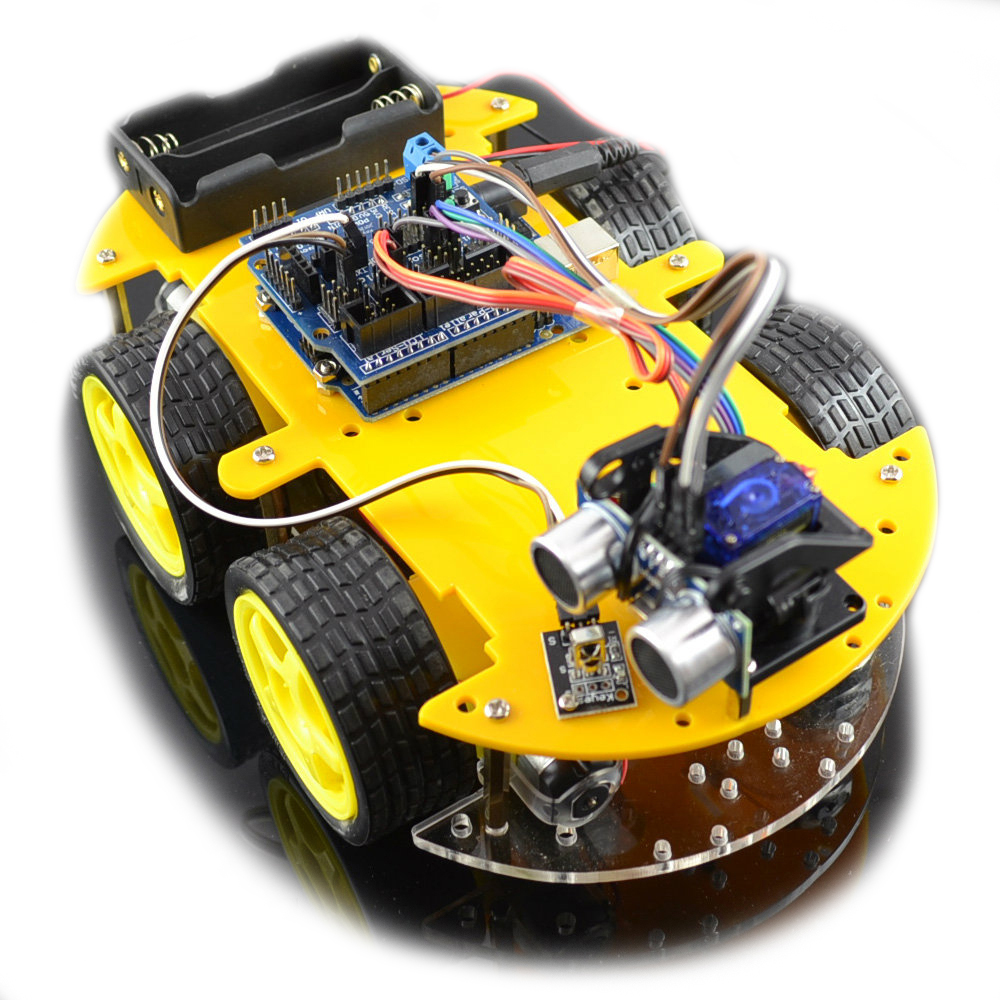 Resultado de imagen para Kit Para Armar Auto Inteligente 4wd Drive Smart Car Arduino