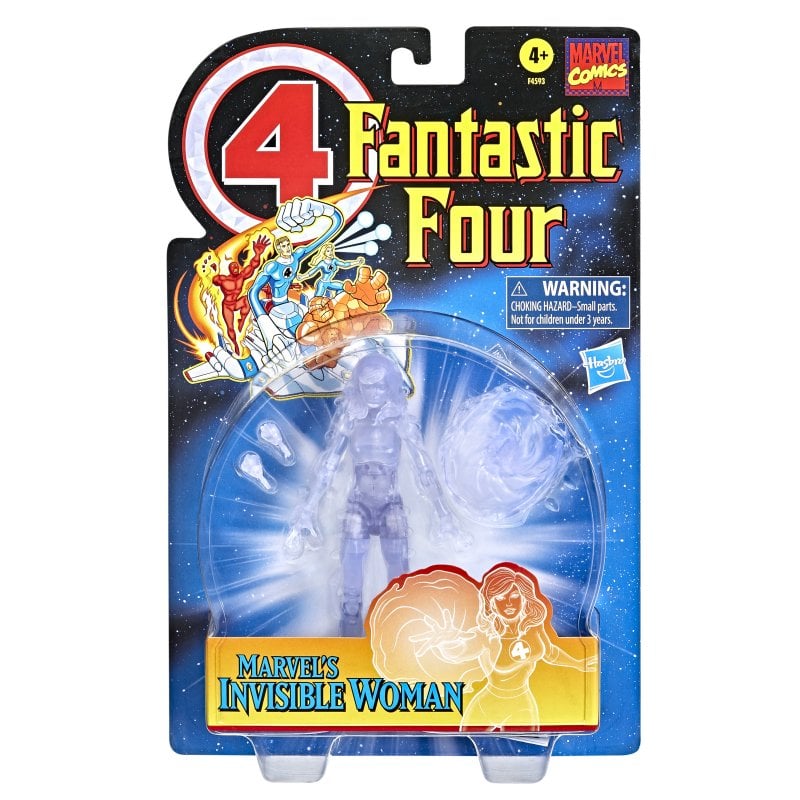 Comprar en oferta Hasbro Marvel Legends Retro Los 4 fantásticos - Mujer Invisible (transparente)